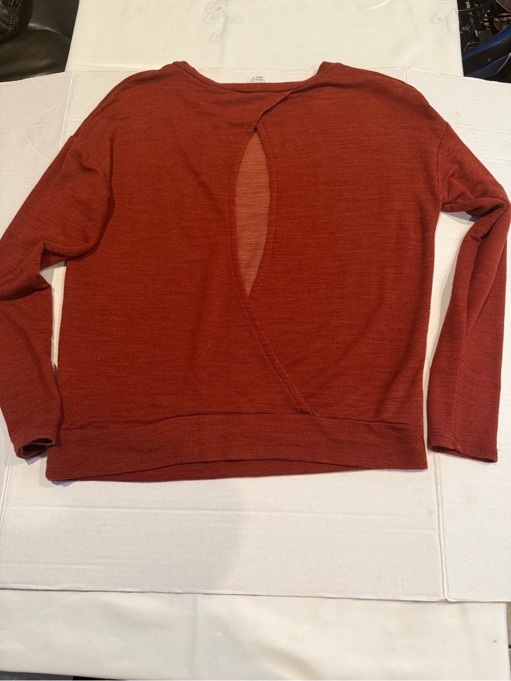 American Eagle Outfitters Brick Red Crewneck Sweater - Picture 4 of 5